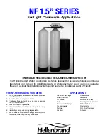 Hellenbrand Water Purification System NF 1.5" Specifications preview