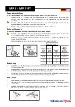 Предварительный просмотр 3 страницы HellermannTyton MK7 Operating Instructions