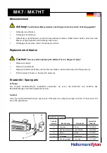 Предварительный просмотр 4 страницы HellermannTyton MK7 Operating Instructions