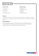 Preview for 5 page of HellermannTyton ShrinkPad 110 Operating Instructions Manual