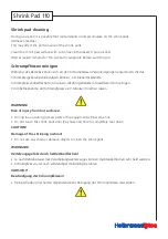 Preview for 14 page of HellermannTyton ShrinkPad 110 Operating Instructions Manual