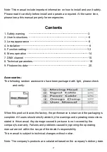 Предварительный просмотр 2 страницы HELLO LITE HL-MB295 User Manual