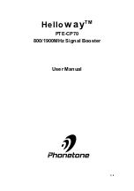 HELLOWAY PTE-CP70 User Manual preview