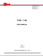 Helm PTM-1100 Series User Manual preview