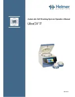 Helmer UltraCW II Operation Manual предпросмотр