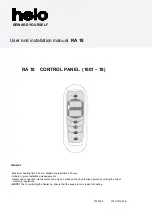 Предварительный просмотр 20 страницы Helo 1601-18 Product Manual