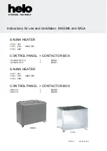 Preview for 1 page of Helo MAGMA Series Instructions For Use And Installation