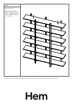 Предварительный просмотр 8 страницы Hem Zig Zag Shelf Assembly Instruction Manual