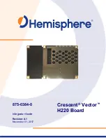 Hemisphere GPS Crescent Vector H220 Integrator Manual preview