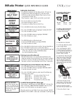 HemoSense INRatio Printer Quick Reference Manual preview