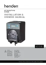 Henden HPHDB Installation & Owner'S Manual предпросмотр