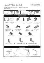 Предварительный просмотр 1 страницы Henderson SHUTTER SLIDE System Manual