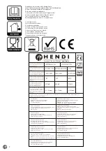 Preview for 2 page of Hendi 148105 User Manual