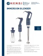 Hendi 222133 User Manual preview