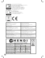 Preview for 2 page of Hendi 272404 User Manual