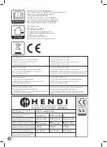 Preview for 2 page of Hendi 272411 User Manual