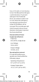 Preview for 19 page of Henge Docks Horizontal Dock Detailed User Manual