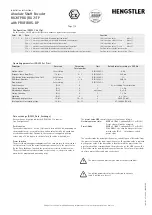 Preview for 7 page of Hengstler RX70TPRX /RX 71TP Installation Instructions Manual