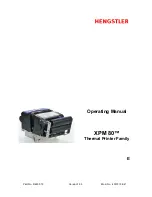 Hengstler XPM 80 Operating Manual preview