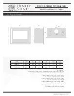 Предварительный просмотр 3 страницы Henley Stove Eden 5kW Installation And Operating Manual