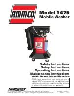 Preview for 1 page of HENNESSY INDUSTRIES AMMCO 1475 Safety Instructions, Setup Instructions, Operating Instructions, Maintenance Instructions With Parts