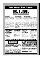 Preview for 16 page of HENNESSY INDUSTRIES Coats Rim Clamp RC-50M Installation Instructions, Operating Instructions, Safety Instructions, Maintenance Instructions Wit