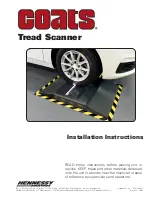 Preview for 1 page of HENNESSY INDUSTRIES COATS Tread Scanner Installation Instructions Manual