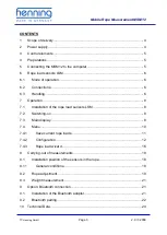 Предварительный просмотр 3 страницы HENNING MSM 12 Operating Instructions Manual