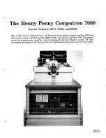 Предварительный просмотр 3 страницы Henny Penny COMPUTRON 7000 Service Manual