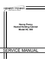 Preview for 1 page of Henny Penny HC 900 Service Manual