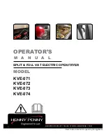 Preview for 1 page of Henny Penny KVE-071 Operator'S Manual