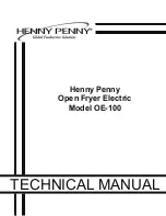 Henny Penny OE-100 Technical Manual предпросмотр