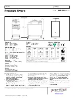 Предварительный просмотр 2 страницы Henny Penny PFE-561 Specification Sheet