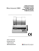 Preview for 1 page of Henry Schein HEATSEALER 2000 Operator'S Manual