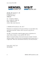 Preview for 2 page of Hensel-Visit CITO 500 User Manual