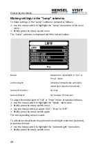 Preview for 48 page of Hensel-Visit FORIS 1000 User Manual