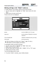 Preview for 54 page of Hensel-Visit FORIS 1000 User Manual