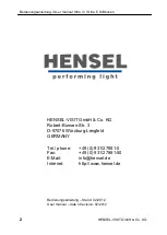 Preview for 2 page of Hensel-Visit ULTRA E Series User Manual