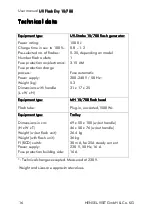 Preview for 16 page of Hensel-Visit UV Flash Dry 15/700 User Manual