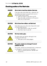 Preview for 42 page of Hensel-Visit UV Flash Dry 15/700 User Manual