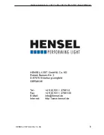 Preview for 3 page of Hensel EH PRO MINI User Manual