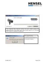 Preview for 3 page of Hensel EXPERT D Programming Instruction