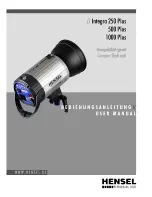 Hensel Integra 1000 Plus User Manual preview