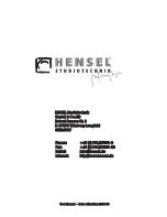 Preview for 3 page of Hensel INTEGRA Compact 250 User Manual