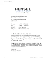 Preview for 4 page of Hensel Porty L120 User Manual