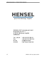 Preview for 4 page of Hensel Pro MINI 1200 AS User Manual