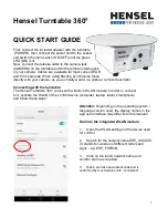 Hensel Turntable 360 Quick Start Manual preview