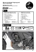 hepco & becker Engine guard Mounting Instructions preview