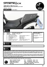 hepco & becker Sportrack 6702518 00 01 Quick Start Manual preview