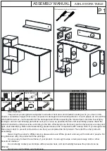 Hepsiburada ASHLE WORK TABLE Assembly Manual preview